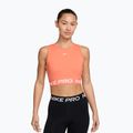 Women's training top Nike Pro Dri-Fit crimson bliss/white