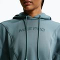 Women's training sweatshirt Nike Pro Therma-Fit Hoodie mineral slate/white 5