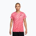 Men's tennis T-shirt Nike Court Dri-Fit Victory Print pink foam/black