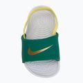Children's slides Nike Kawa malachite/sonic yellow 5