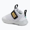 Children's shoes Nike Team Hustle D 12 white/black/clear emerald/topaz gold 3