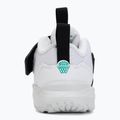 Children's shoes Nike Team Hustle D 12 white/black/clear emerald/topaz gold 6