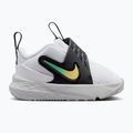 Children's shoes Nike Team Hustle D 12 white/black/clear emerald/topaz gold