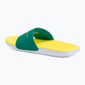Children's flip-flops Nike Coffee malachite/sonic yellow/metallic gold 3