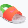 Children's slides Nike Kawa total orange/green strike 7