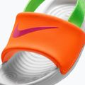 Children's slides Nike Kawa total orange/green strike 7