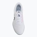 Women's running shoes Nike Run Defy white/football grey/work blue/blue void 5