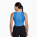 Women's training T-shirt Nike Pro Dri-Fit university blue/light photo blue/white 2