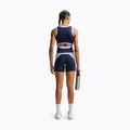 Women's shorts Nike One High Waisted Biker 5" midnight navy/hydrogen blue/white 3