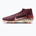 Men's football boots Nike United Mercurial Superfly 10 Academy MG burgundy crush/metallic silver 2