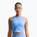 Women's T-shirt Nike One Fitted Dri-Fit Cropped Tank thunder university blue/white