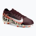 Children's football boots Nike United Jr. Mercurial Vapor 16 Pro FG burgundy crush/metallic silver