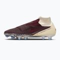 Men's football boots Nike United Phantom 6 High Elite FG burgundy crush/fossil/university red 3