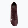 Men's football boots Nike United Mercurial Superfly 10 Academy MG burgundy crush/metallic silver 5
