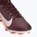 Men's football boots Nike United Mercurial Superfly 10 Academy MG burgundy crush/metallic silver 7