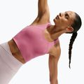 Women's running shirt Nike Tempo Medium Support Cropped Sports Bra peony 5