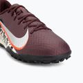 Men's football boots Nike United Mercurial Vapor 16 Academy TF burgundy crush/metallic silver 7