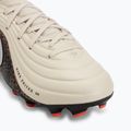 Children's football boots Nike United Jr. Tiempo Maestro Academy MG fossil/burgundy crush/metallic silver 7