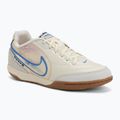 Men's football boots Nike Tiempo Streetgato PRM IC coconut milk/gum medium brown/blue crystal