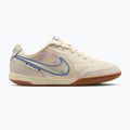 Men's football boots Nike Tiempo Streetgato PRM IC coconut milk/gum medium brown/blue crystal