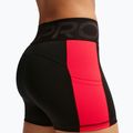 Women's training shorts Nike Pro Sculpt Dri-Fit High-Waisted Biker 5" black/light crimson/white 6