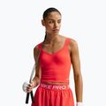 Women's training shirt Nike Pro Sculpt Medium Support Padded Tank light crimson/white