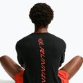 Men's running T-shirt Nike AeroSwift Dri-Fit black/bright crimson 6