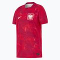Children's football shirt Nike Dri-Fit Poland Stadium Away 2026 noble red/sport red
