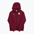 Men's football sweatshirt Nike Tech Fleece Poland Full Zip Hoodie team red 3