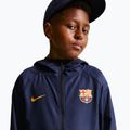 Children's football jacket Nike FC Barcelona Academy Pro blackened blue/black/mineral yellow 7
