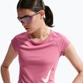 Women's running T-shirt Nike Swoosh Run Dri-Fit peony/photon dust/white 4