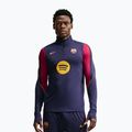 Men's football sweatshirt Nike FC Barcelona Strike Soccer Drill Top blackened blue/mineral yellow