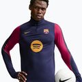 Men's football sweatshirt Nike FC Barcelona Strike Soccer Drill Top blackened blue/mineral yellow 4
