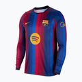 Men's long-sleeve football jersey Nike FC Barcelona Dri-Fit Stadium Home LS deep garnet/blue void/mineral yellow