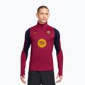 Men's football sweatshirt Nike FC Barcelona Strike Soccer Drill Top noble red/mineral yellow/mineral yellow