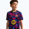 Children's football shirt Nike FC Barcelona Dri-Fit Pre-Match noble red/mineral yellow 5