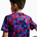Children's football shirt Nike FC Barcelona Dri-Fit Pre-Match noble red/mineral yellow 7