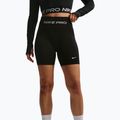 Women's training shorts Nike Pro Seamless High Waisted Biker 5" black/white 5