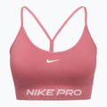 Training bra Nike Pro Seamless Light Support peony/white
