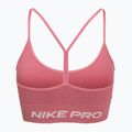 Training bra Nike Pro Seamless Light Support peony/white 2