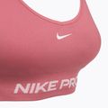 Training bra Nike Pro Seamless Light Support peony/white 3