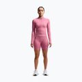 Women's training shorts Nike Pro Seamless High Waisted Biker 5" peony/white 2