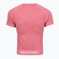 Women's training shirt Nike Pro Seamless Dri-Fit peony/white 2
