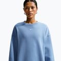 Women's sweatshirt Nike Studio Fleece Medium Weight work blue/sail 5