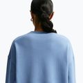 Women's sweatshirt Nike Studio Fleece Medium Weight work blue/sail 6