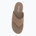 Women's slides SKECHERS Ultra Flex 3.0 Rhythm Waves brown 5