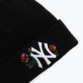 Women's winter hat New Era Sequin Rose Beanie New Yor Yankees black 3