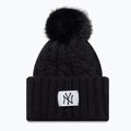 Women's winter hat New Era Cable Wide New York Yankees black