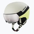 Children's ski helmet HEAD Yuki Visor Jr lime swirl/silver/red