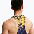 Men's running T-shirt Nike AeroSwift Dri-Fit ADV Singlet citron pulse/lapis/bright crimson 5